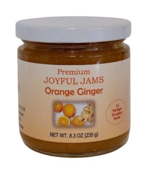 Premium Gourmet Joyful Jams - Orange Ginger - Amazing Flavor. Spreadable, Delicious
