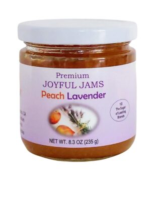 Premium Gourmet Joyful Jams - Peach Lavender - Amazing Flavor. Spreadable. Delicious
